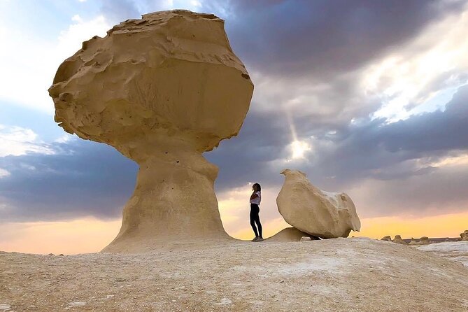 2-Day Black & White Desert, Crystal Mountain, option Pyramid tour - The four-hour journey from Cairo to Bahariya Oasis
