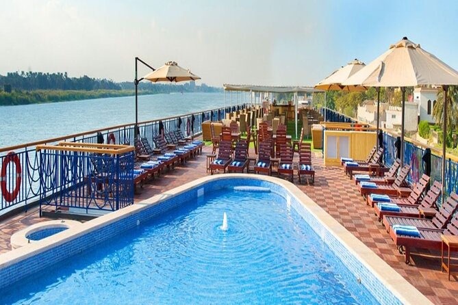4-Day Nile Cruise sails Aswan to Luxor&Abu Simbel.Hot air Balloon - Day three: Edfu, Horus, and a slower stretch of river