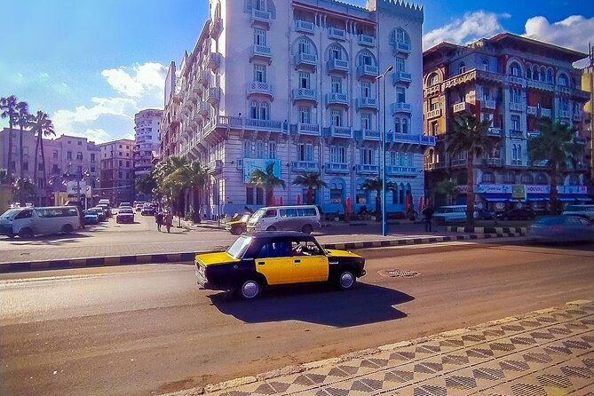 Alexandria Day Trip From Cairo - Pompey’s Pillar and the Roman city from the street