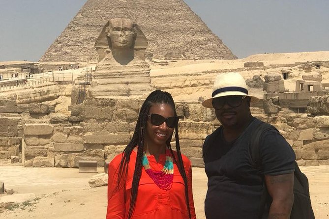 All inclusive 12 Hrs Giza Pyramids, Sphinx Egyptian museum Market Dinner cruise - Meeting the Sphinx and its temple