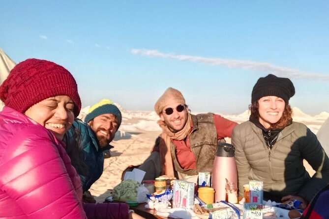 All inclusive Private Overnight Camping in White and Black desert - Dinner, tents and the desert sky