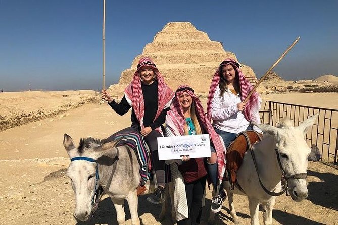 All inclusive Tour To Giza Pyramids, Sphinx, Sakkara & Dahshur - Four pyramid fields, one full day