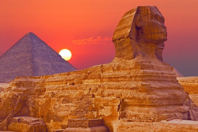 Allinclusive Half DayPrivateTour Giza PyramidsSphinx Ticke Lunch - Khafre keeps its stone cap