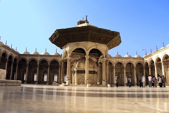 Amazing Full Day tour Egyptian Museum, Citadel of Saladin and Old Cairo - The Muhammad Ali Mosque above Cairo