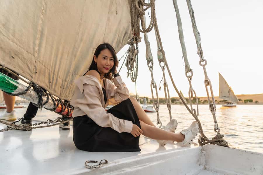 Aswan: Felucca Ride on The Nile River with an Egyptian Meal - Choosing between morning, midday, and sunset