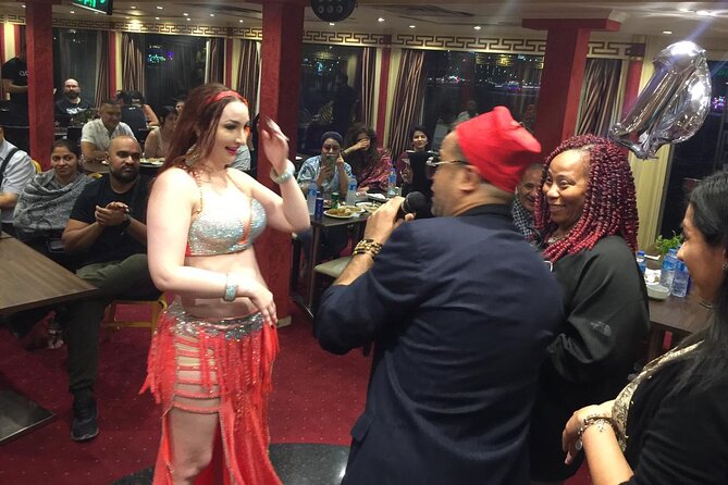 Cairo Dinner Cruise show with belly dancer show on Nile river - The open buffet and Egyptian food