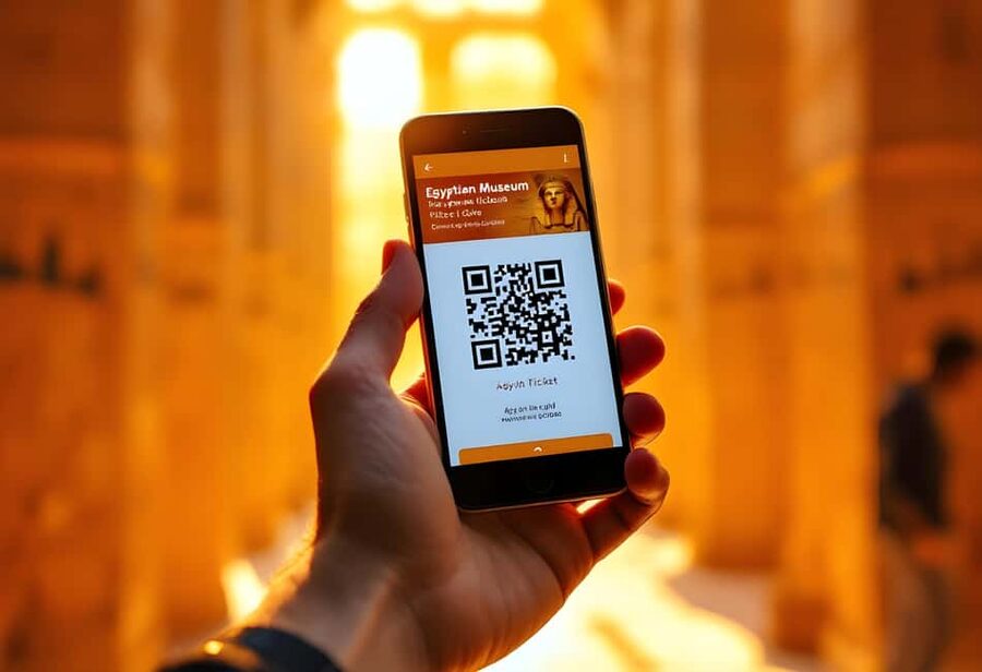Cairo: Egyptian Museum of Antiquities online QR Ticket - The QR process is easy, with one important warning