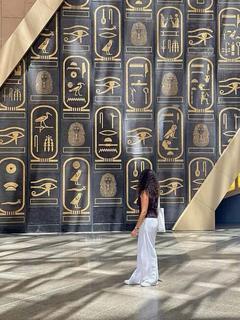 Cairo: Entry Ticket and Guided Tour of Grand Egyptian Museum - Looking up at the Hanging Obelisk