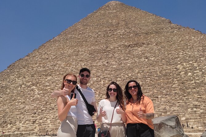 Cairo, Giza Pyramids, Great Sphinx, Egyptian Museum and Bazaar Private Tour - The Great Sphinx rewards a close look