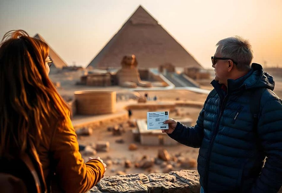 Cairo: Giza Pyramids Skip-the-Line Fast Entry Pass - Seeing the three pyramids on the plateau