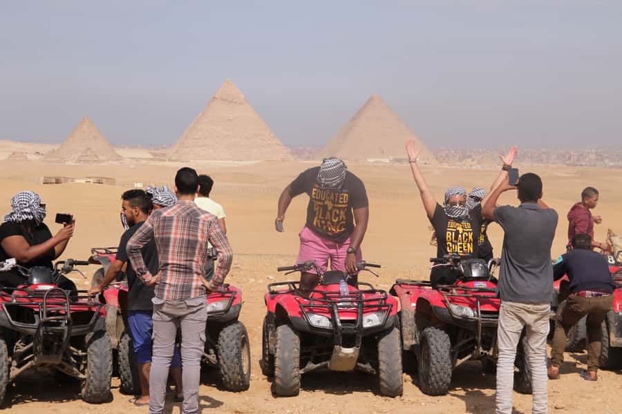 Cairo: Giza Pyramids Tour with Quad Bike Safari & Camel Ride - A slower camel ride with pyramid views