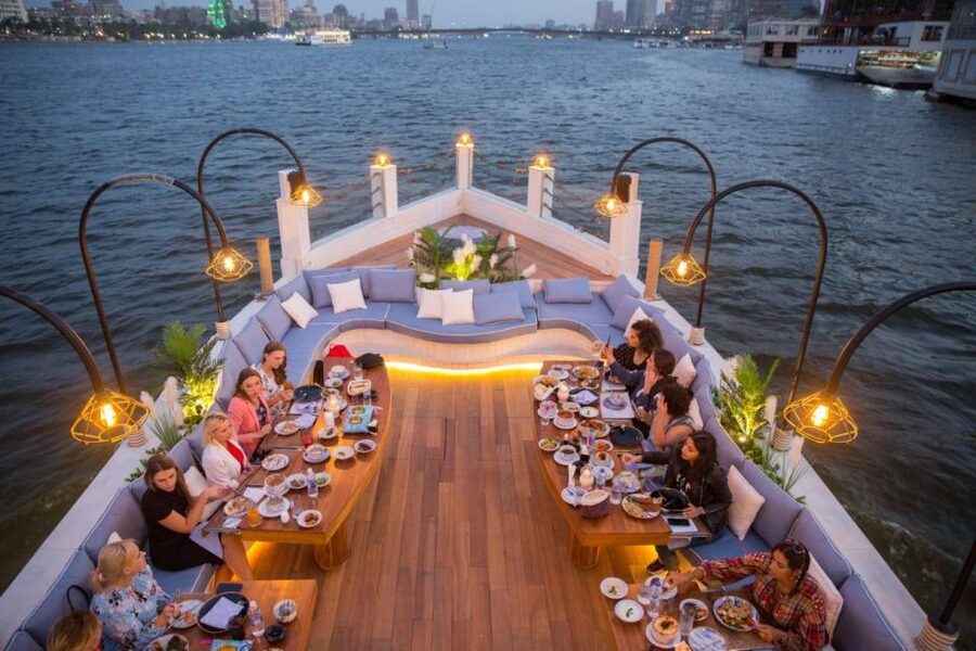 Cairo: Nile Dinner Cruise with Belly Dancer Show and Music - Cairo’s lights from the Nile