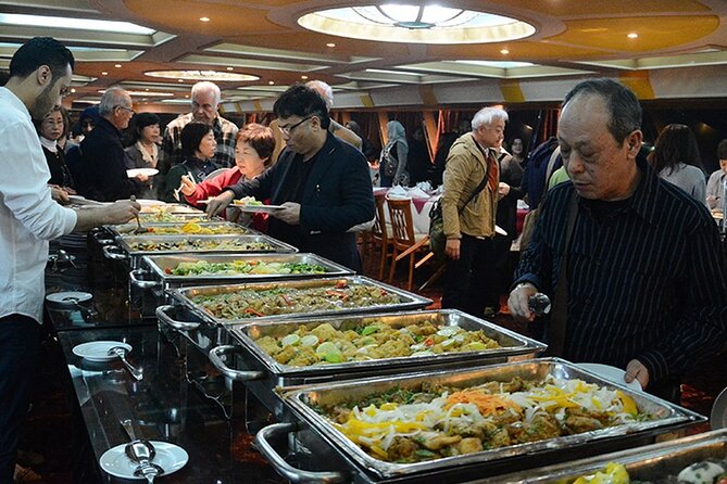 Cairo: Nile Dinner Cruise with Show & Shared Transfer - Eating from the open buffet
