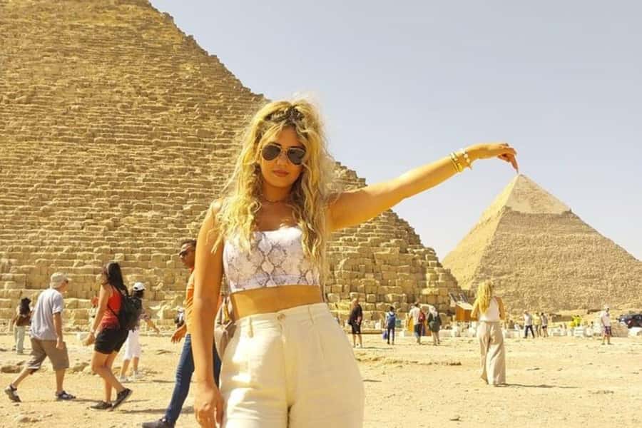 Cairo: Pyramids, Sphinx, and Camel Ride, with ATV Option - Meeting the three pyramids at Giza