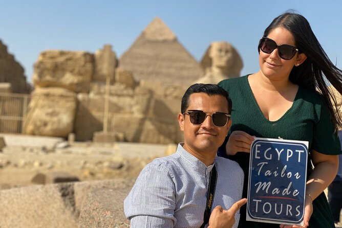 Cairo Sightseeing Tour (Giza Pyramids + Museum + Khan el Khalili Bazaar) - Standing before the Pyramids of Giza