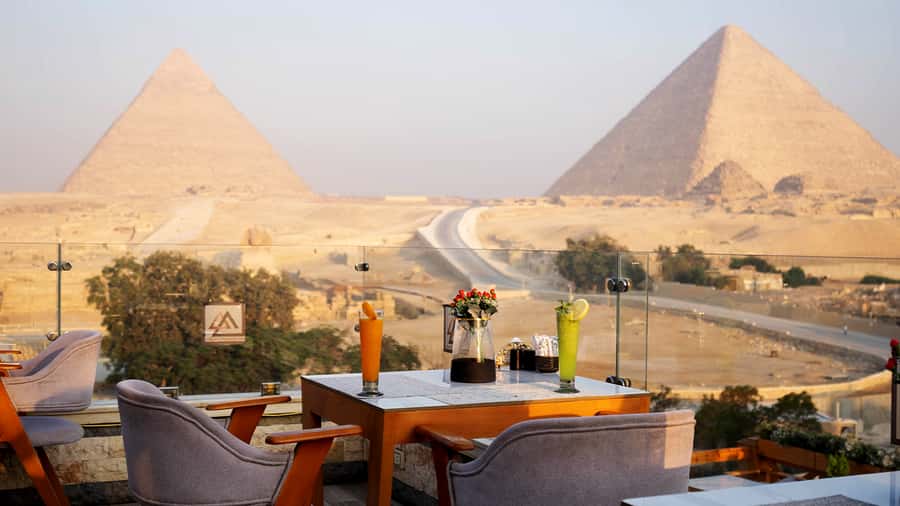 Cairo: Sunrise Camel Ride, Pyramids Tour & Local Breakfast. - Egyptian Breakfast With Khufu in View