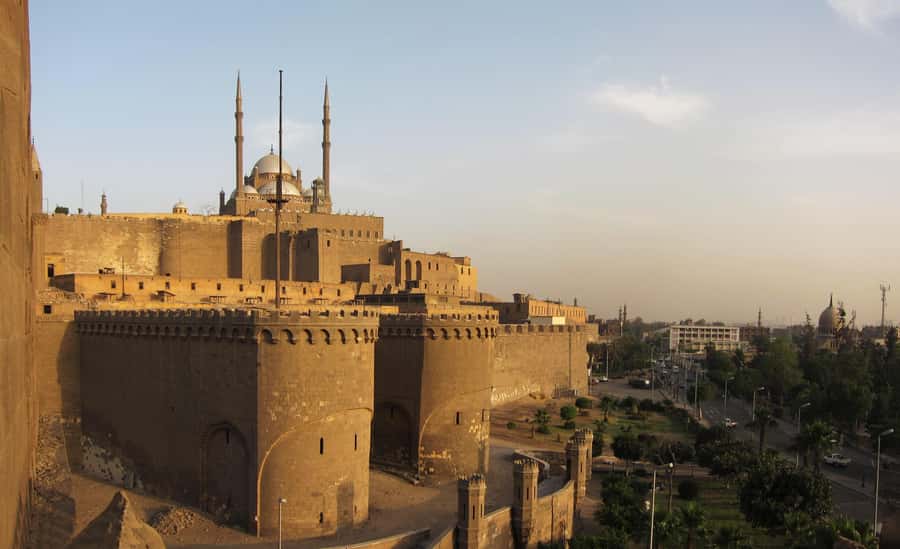 Cairo Tour To Egyptian Museum, Citadel & Khan Khalili Bazaar - Saladin Citadel and the pale interior of Mohamed Ali Mosque