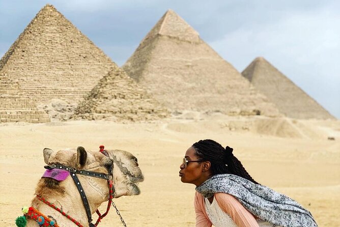Camel Ride around Giza Pyramids Sunset or Sunrise or any time - The Bedouin guide and local feel