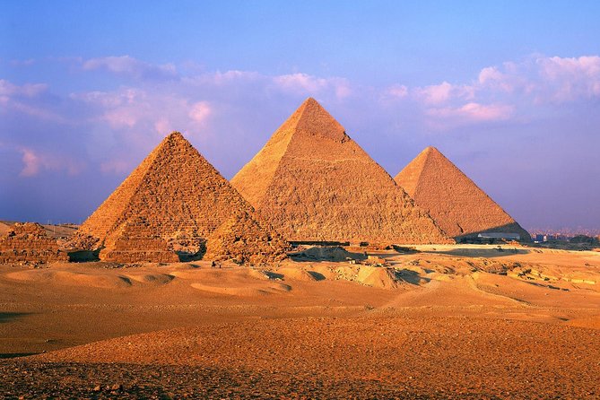 Day Tour to the Pyramids of Giza, Egyptian Museum and Khan El khalili Bazaar - Three pyramids across the Giza Plateau