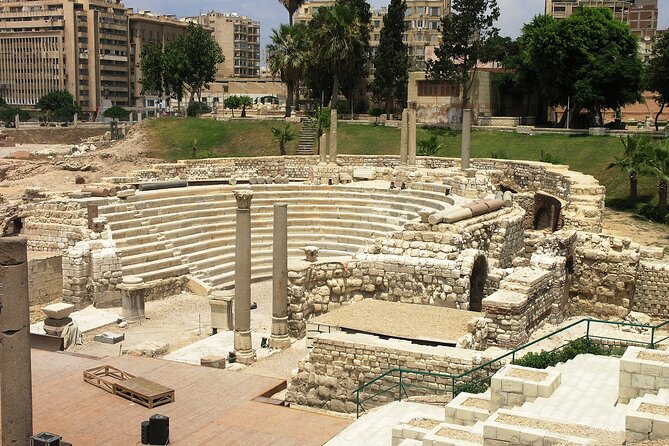 Day Trip to Alexandria from Giza & Cairo by Pharaohs Tours - Reading the Roman Amphitheater at Kom el-Dikka