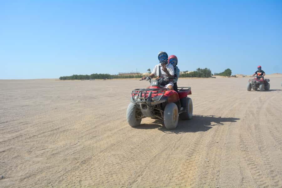 Desert Sunset Quad Bike ATV for 50Km, Oriental Show, Dinner, - Sunset from the desert valley