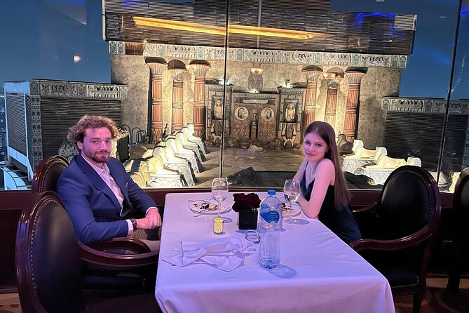 Dinner between clouds by full rotating restaurant - Who will enjoy this Cairo dinner most