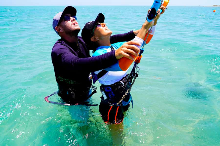 El Gouna: 2-Hour Introduction to Kitesurfing - On the beach, the kite becomes the teacher