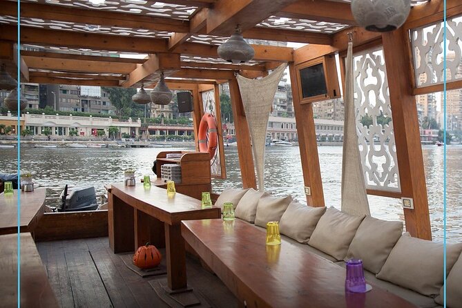 Elite Boats Tour in Cairo & Giza with Drinks Included - The 6th October Bridge and Cairo’s traffic above you