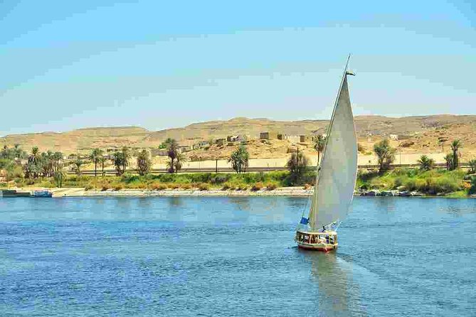 Felucca Sailing trip on the Nile in Cairo - The Cairo skyline, bridges, and limited route