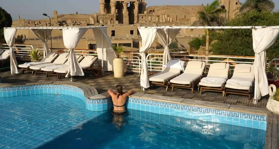From Aswan: 4-Days 3-Night Nile Cruise with Hot Air Balloon - Day 1: High Dam, Philae, and your first night aboard