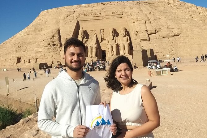 From Aswan : share a day tour to Abu Simbel with small group - Entering the temple complex at Abu Simbel