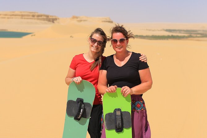 From Cairo 4x4 Safari, Camel Ride, Magic Lake, Waterfalls & Lunch - The color-changing water of Magic Lake