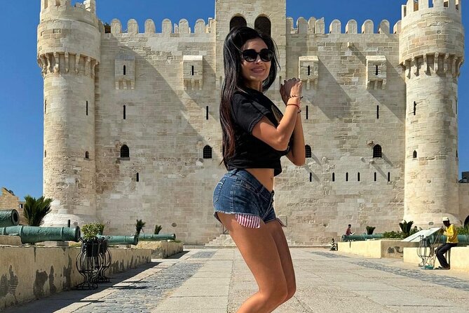 From Cairo: Alexandria Catacomb, Lighthouse, Citadel Trip & Lunch - The Roman Amphitheatre and monuments under the harbor