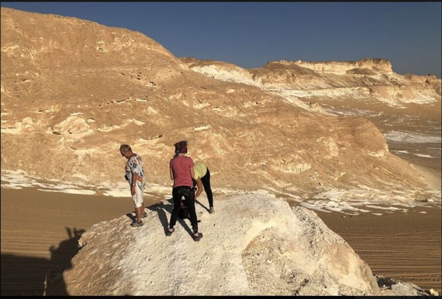 From Cairo: Bahariya Oasis and Black and White Desert Tour - English Mountain and the dark volcanic hills