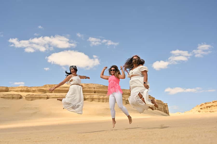 From Cairo: Desert Safari, Camel Ride, Magic Lake, & Lunch - Mudawara Mountain gives you the best wide view