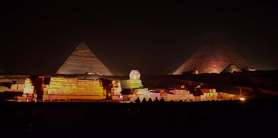 From Cairo: Giza Pyramids Tour with Light Show and Transfer - The Sphinx takes the storytelling lead