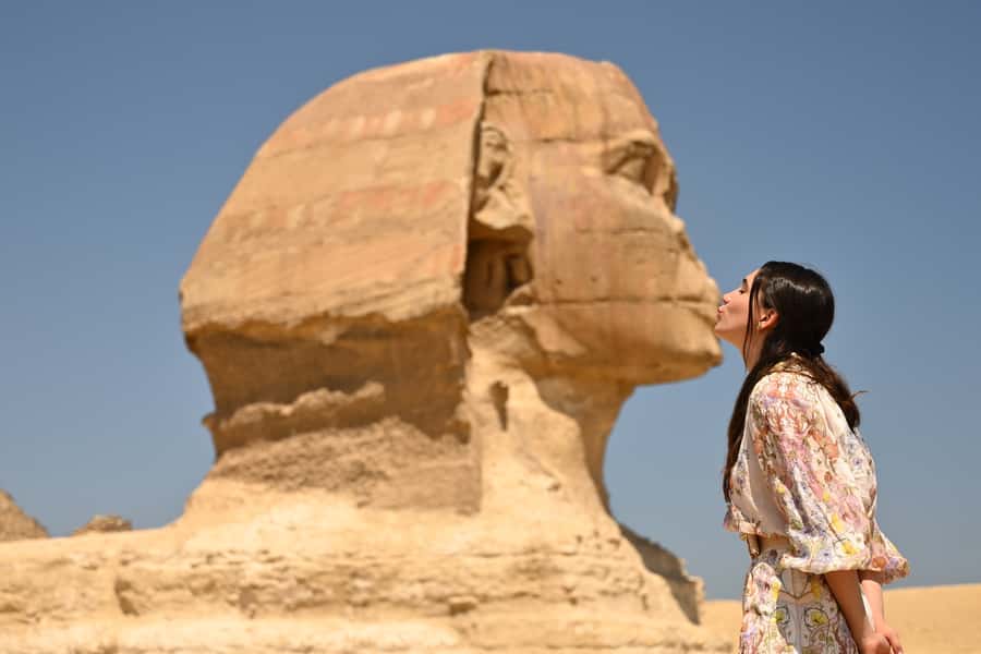 From Cairo: Pyramids of Giza, Sphinx, Saqqara & Memphis Tour - Giza Plateau and the three great pyramids