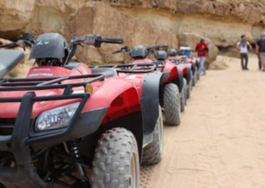 From El Gouna: Dry Canyon Quad Bike Morning Tour - The real appeal: a desert ride with a marine past