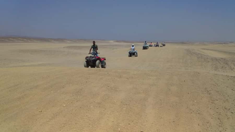 From Hurghada: Makadi Bay ATV Tour - Reaching the natural beach at Makadi Bay