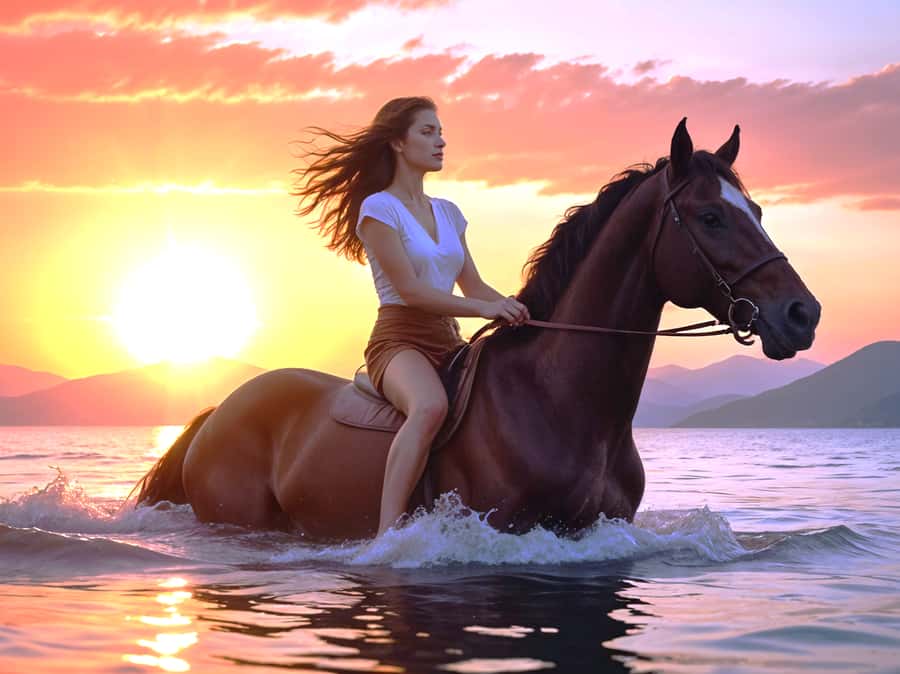 From Hurghada: Makadi Bay Horse Riding Tour - Sunrise, morning, afternoon, or sunset
