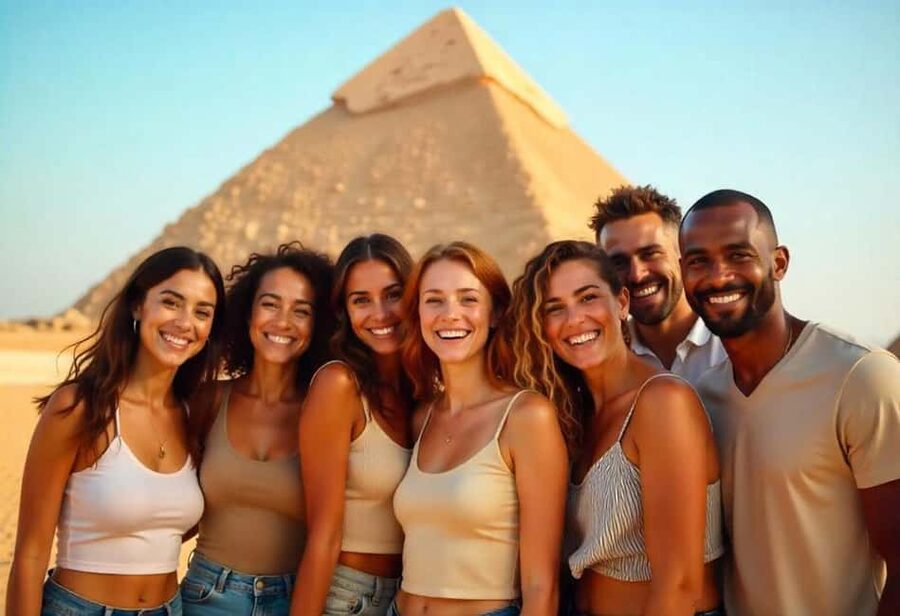 From Sharm El-Sheikh: Cairo's Pyramids: Full-Day By Flight - Giza Plateau: three pyramids and one unforgettable Sphinx