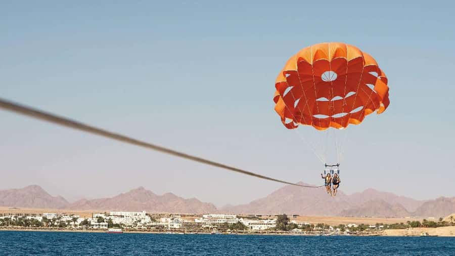 From Sharm El-Sheikh: Sharm El-Maya Parasailing Adventure - A short flight above Sharm El-Maya