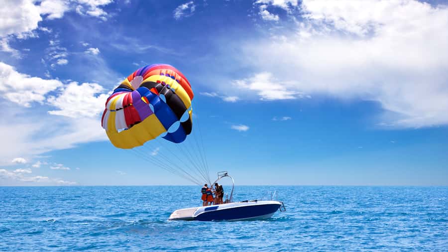 From Sharm El-Sheikh: Sharm El-Maya Parasailing Adventure - Leaving your hotel by air-conditioned bus