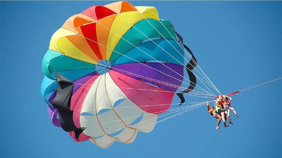 From Sharm El-Sheikh: Sharm El-Maya Parasailing Adventure - What the four-minute flight feels like