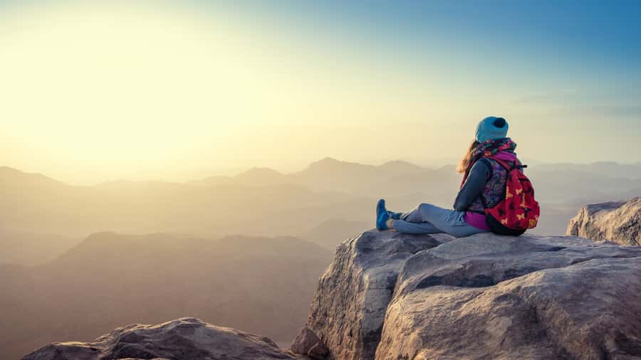 From Sharm: Mount Moses Trekking, Sunrise & Monastery Visit - Starting the 7-kilometer night climb