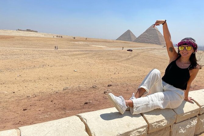 Full day Giza Pyramids with camel safari - The camel safari with pyramid views