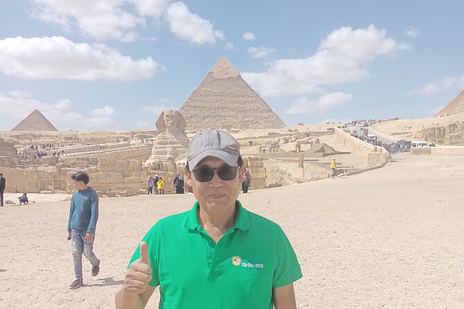 Full-Day Private Tour to Pyramids of Giza, Sphinx, Sakkara pyramid - The Valley Temple and the Sphinx