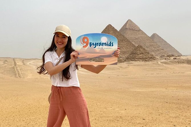 Full-Day Tour at Pyramids of Giza, Saqqara, and Memphis - The Sphinx supplies the best change of scale