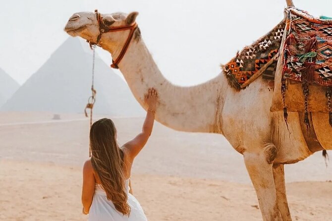 Full Day Tour Giza Pyramids, Sphinx, Saqqara &Dahshur Pyramids - Giza: three pyramids, a temple, and the Sphinx