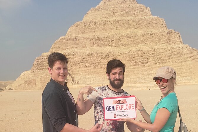 Full Day Tour Giza Pyramids, Sphinx, Saqqara &Dahshur Pyramids - Lunch and the drive to Dahshur